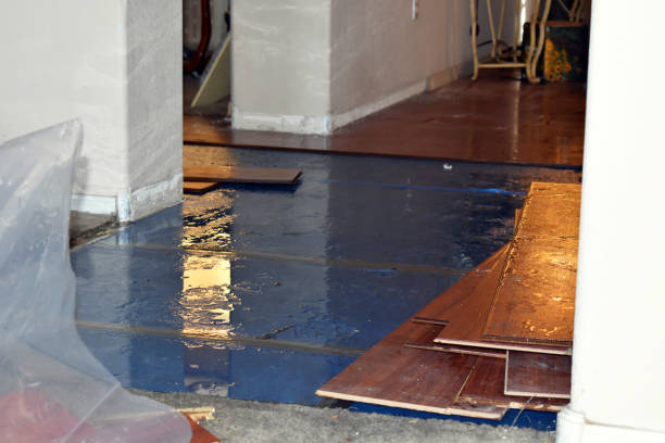 Professional Water Damage Restoration technician working in Big Lake, TX